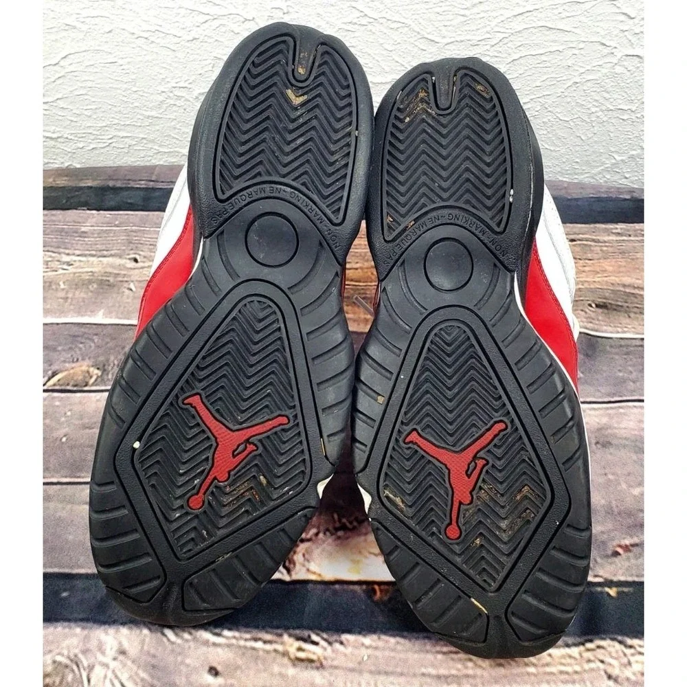 Jordan 7Y White Red Black Athletic Sneakers CK1425-106